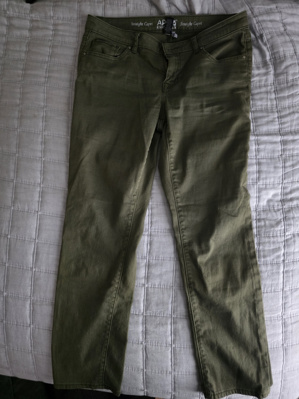 Essentials Olive Straight Leg Jeans - Women's